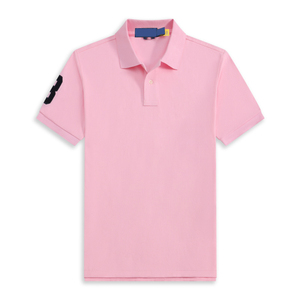 Summer <strong>Men's</strong> Short-Sleeved <strong>Polo</strong> <strong>Shirt</strong> with Large RL Logo Embroidery and 100% Cotton Designer T-<strong>Shirt</strong> #RL-JD02 - Product Image 6