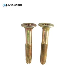 Vis de fixation au sol pour conteneurs en acier au carbone plaqué cuivre M6x45 M6x55 M6x65, vente directe usine JUNYANG, accessoires et pièces pour conteneurs - Product Image 5