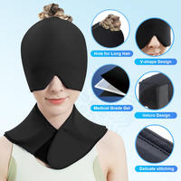 Chapeau et enveloppe de cou en gel à vente chaude, combo de thérapie par le gel, compresse chaude/froide à température constante pour soulager les douleurs au cou, les maux de tête et les migraines