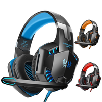 Casque de jeu stéréo KOTION EACH G2000, filaire 3,5 mm, basses profondes, écouteurs de jeu pour ordinateur, avec lumière LED pour PC, ordinateur portable, PS4