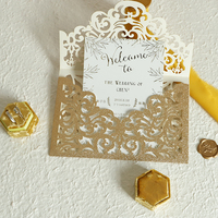 Cartes d'invitation de mariage royal personnalisées cartes de menu pour cartes d'invitation de mariage pour la fête