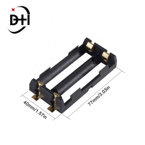 ที่ใส่แบตเตอรี่ 18650 smt 4 ขา 2 ช่อง SMD/SMT ชุบทอง - Product Image 3