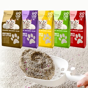 OEM Wholesale 5kg 100% Natural Lavender Lemon Coffee Green Tea Ball Shape Dust Free Kitty Clumping Bentonite <b>Cat</b> <b>Litter</b> Sand - Product Image 1