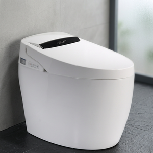 Inodoro Inteligente de Pie con Forma Redonda, Descarga Sifónica, Inodoro Automático Inteligente, Artículos Sanitarios Modernos para Baño - Product Image 3