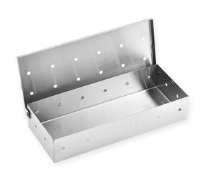 Boîte à fumer portable en acier inoxydable durable avec trous pour les grils à barbecue - tactcraft Boîtes en bois de fruit - Product Image 4