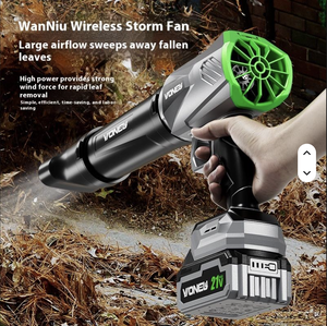 Soplador de Hojas Inalámbrico Mini de 32000 rpm, Ventilador de Mano de Grado Industrial con Batería de Litio BV-2, Soplado de Alta Presión, Limpia Todo - Product Image 4