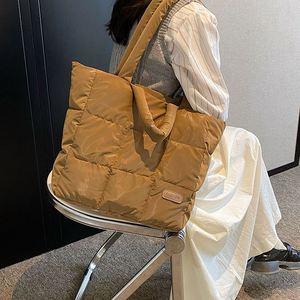 Autumn-Winter New Arrival Fashion Large Capacity Soft Cloud Fluffy Quilted Shoulder <b>Bag</b> Padded Puffer <b>Tote</b> <b>Bag</b> - Product Image 4