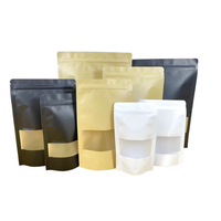 Papier noir, blanc et brun personnalisé en gros pour sachets à fermeture éclair et fenêtre pour aliments pour animaux de compagnie