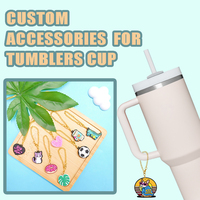 Xiaochuan marque privée décoration bouteille d'eau accessoires personnalisé tasse chaîne pendentifs breloques nouveauté cadeaux
