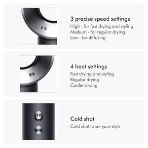 Sèche-cheveux ionique professionnel portable 1:1 HD08 1600W à moteur DC haute vitesse avec diffuseur pour salon, hôtel et usage domestique - Product Image 6