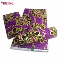 African Real Wax Fabric, Golden Prints, Soft Pagne, Ankara