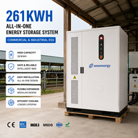 Armoire de stockage d'énergie tout-en-un SMS Energy 261 kWh, commerciale et industrielle, LiFePO4, hors réseau, avec refroidissement liquide