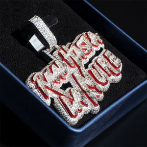 Real Hasta La Muerte Passダイヤモンドテスター3 "エナメル塗装VVS MoissaniteダイヤモンドアイスアウトキューバンリンクラッパージュエリーカスタムPe - Product Image 3