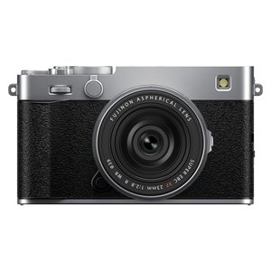 กล้องมิเรอร์เลส Fujifilm X E5 เซ็นเซอร์ APS-C 40.2MP เลนส์ XF 23 มม. F2.8 สีเงิน ชุดคิทพร้อมการ์ด SD วิดีโอ 6.2K แบตเตอรี่แบบชาร์จได้ - Product Image 1