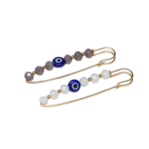 Yiwu approvisionnement direct turc grec bleu oeil broche broche oeil bijoux fabriqués à partir d'alliage placage technologie en gros - Product Image 5