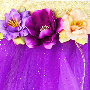 Rok Tutu Tulle Sayap Kupu-Kupu Berkilau 100% Poliester Kostum Peri Anak untuk Pertunjukan Panggung Pesta Berdandan - Product Image 4