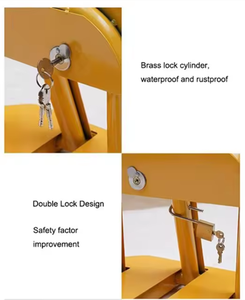 Nhà Máy Bán Buôn Chống Trộm Thép Màu Vàng Bãi Đậu Xe Khối Hệ Thống Quản Lý Xe Của Nhãn Hàng Rào Khóa - Product Image 6