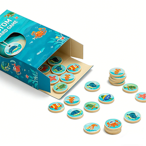 Personalized Factory Custom Printed Paper Board Game OEM Educational Cognitive Table Game Portable Wholesale for Travel - Product Image 4