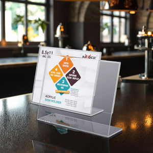 Support en acrylique transparent <span class=keywords><strong>A4</strong></span> 8.5*11, 36 pièces, support détachable, pour carte de <span class=keywords><strong>paysage</strong></span>, pour bureau et magasin - Product Image 6