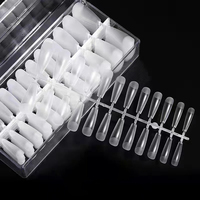 2023 Capsules d'ongles carrées effilées 3XL, Capsules d'ongles French, Capsules d'extension effilées XXL XXXL, avec logo personnalisé