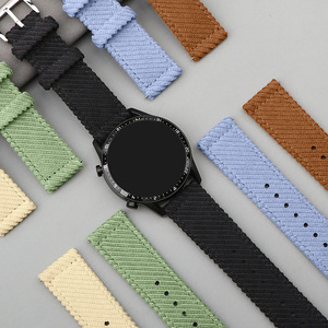 <span class=keywords><strong>Bracelet</strong></span> de <span class=keywords><strong>montre</strong></span> en toile de velours côtelé vert kaki doux sportif <span class=keywords><strong>Bracelet</strong></span> en tissu 20mm 22mm tissé à la mode en nylon chanvre <span class=keywords><strong>coton</strong></span> <span class=keywords><strong>Bracelet</strong></span> de <span class=keywords><strong>montre</strong></span> - Product Image 1