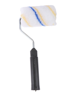 Rullo per Pittura Industriale Personalizzabile da 4, 6, 8, 9 Pollici con Strisce Bianche e Arancioni, Manico in Plastica - Product Image 3