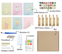 Kit de Peinture par Numéros Personnalisé – Peinture sur Mesure pour Adultes Enfants, Coffret Cadeau d'Art à Faire Soi-Même
