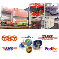 Plateforme élévatrice à ciseaux électrique autopropulsée 18 mètres, charge 1000 kg, tout-terrain, pour entrepôt et logistique, livraison rapide, certifiée ISO