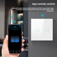 Pour Tuya Wifi Smart Home App Contrôlé Prise Murale Unique Zéro Feu Chronométré Tactile Commande Vocale ABS Matériel 10A pour US Européen
