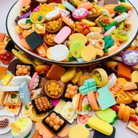 Hot Selling Harz DIY Miniatur Flasche Ornamente Cross-Border Großhandel Kuchen Snacks Kekse Schnur Gemüse Kleidungs stück Perlen