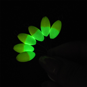 Flotteurs de pêche ovales en mousse EPS, entièrement verts et moitié jaunes, pour la pêche en mer de <span class=keywords><strong>nuit</strong></span> - Product Image 3