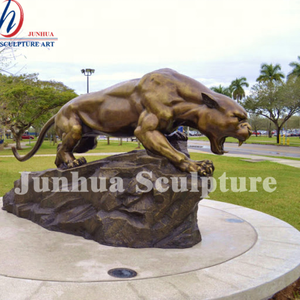 Scultura di <span class=keywords><strong>Pantera</strong></span> in Bronzo Fuso di Grandi Dimensioni per Decorazione Giardino Esterno in Vendita - Product Image 3