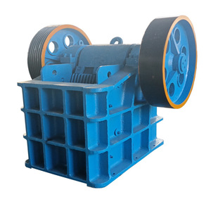Trituradora de mandíbulas portátil azul con capacidad de 15t/h para trituración de residuos de construcción, piedra y ladrillo - Product Image 4
