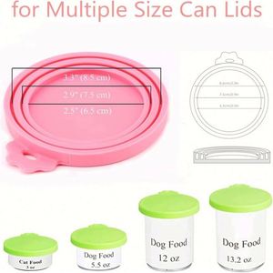 Couvre-boîtes ronds en silicone écologiques et modernes pour aliments pour petits animaux, jouets d'entraînement imperméables pour chiens, couvercles pour animaux de compagnie avec options personnalisées - Product Image 2