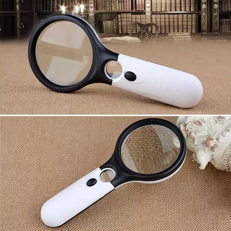 Lớn 103Mm Magnifier Với Đèn Cho Người Già Giữ Đôi Ánh Sáng Kính Đọc Sách Các Nhà Sản Xuất