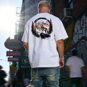 4 autocollants thermocollants en vinyle motif loup sauvage, <span class=keywords><strong>animaux</strong></span> de la forêt et lune, pour T-shirts, sweats à capuche et projets DIY - Product Image 4
