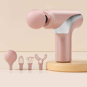 <span class=keywords><strong>Mini</strong></span> Pistola de Masaje, 6 Velocidades, Vibración Profunda de Tejidos, Relajación, Alivio de la Fatiga, Pistola de Masaje Corporal Ligera, 5 Cabezales de Masaje, Musical - Product Image 2