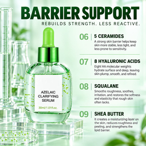 Sérum clarifiant à l'acide azélaïque HKH 30ml, sérum bio pour éliminer les imperfections du visage, unisexe, pour usage domestique - Product Image 5