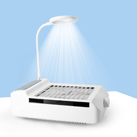 Collecteur de poussière pour ongles, multifonctions, 2 en 1, 60w, nouveau Design, avec lampe de Table Led,