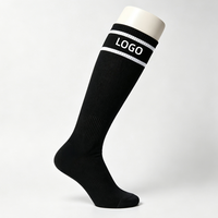 Chaussettes de sport personnalisées en coton et nylon de haute qualité, chaussettes de compression pour hommes, logo personnalisé OEM, chaussettes mi-mollet et mi-genou.