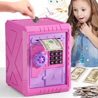 Alcancías Portátiles Personalizadas de Gran Capacidad en Oferta, Caja de Seguridad Eléctrica para Dinero al por Mayor para Niños y Niñas, Alcancía Económica Infantil