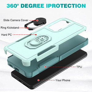 Coque métallique antichoc pour Samsung <span class=keywords><strong>Galaxy</strong></span> <span class=keywords><strong>A12</strong></span> A13 A14 5G, support hybride, étui Combo pour 12 coques, étui mat - Product Image 5