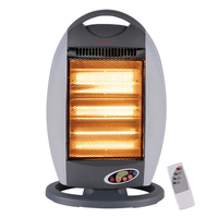 4熱電力設定400/800/1200/1600W Electric Halogen Heater With自動チップオフ保護