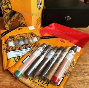 Emballage <span class=keywords><strong>de</strong></span> <span class=keywords><strong>feuille</strong></span> <span class=keywords><strong>de</strong></span> cigare Swisher personnalisé sacs à fermeture éclair hydratant Mylar tabac cigare cave <span class=keywords><strong>de</strong></span> voyage - Product Image 3