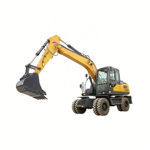 Machine d'excavatrice à roues chinoise XE150WD avec moteur Yanmar Garantie 1 an Les composants de base comprennent une voie en caoutchouc de pompe à vendre - Product Image 3
