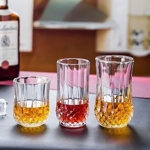 Hxglass Fabricante Diseño clásico <span class=keywords><strong>Taza</strong></span> <span class=keywords><strong>de</strong></span> diamante redonda en relieve para whisky Agua Jugo Té Vidrio Drinkware <span class=keywords><strong>Precio</strong></span> al por mayor - Product Image 2