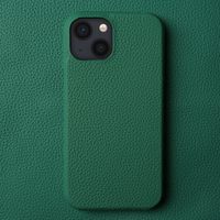 Étui de téléphone en cuir pleine fleur pour iPhone 15 Pro Max pour iPhone 16 14 13 12 Plus Motif galets Étui de téléphone en cuir véritable