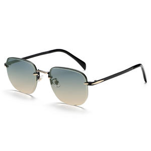 แว่นกันแดดเกรย์ แจ็ค เมทัล 3060 ป้องกันรังสียูวี 400 สำหรับผู้หญิง ดีไซน์ไร้กรอบ สไตล์กลางแจ้ง - Product Image 3