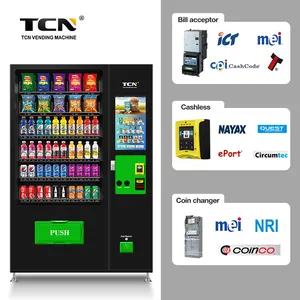 Vending Machines Vending TCN Looking For Agent Combo Snack Cold Drink 22 Inches Touch Screen Vending Machine Combo Beverage Vending Machine
