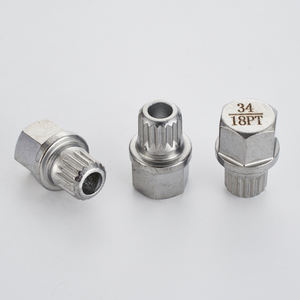 Prix usine le moins cher profil de dent en acier creux antivol clé voitures écrous de roue outil adaptateur de vis antivol pour bwm - Product Image 5